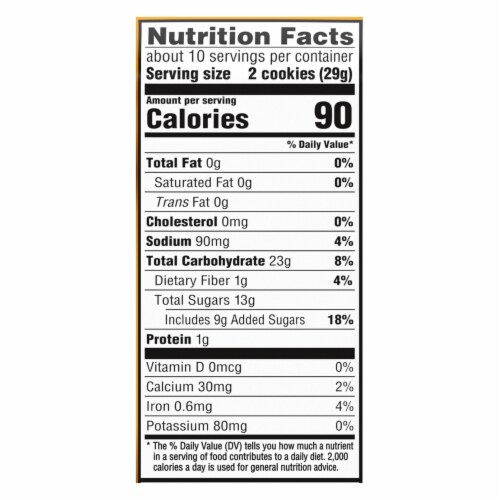 Newtons Fat Free Soft & Fruit Chewy Fig Cookies Perspective: back