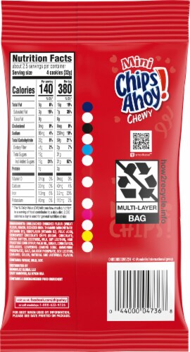 Chips Ahoy! Mini Chewy Chocolate Chip Cookies Perspective: back