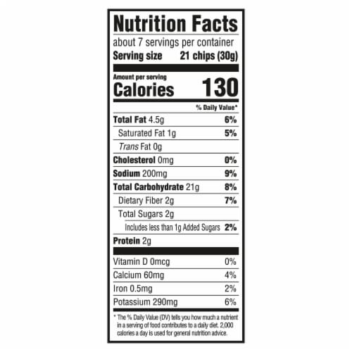 RITZ Crisp and Thins Original with Creamy Onion and Sea Salt Chips Perspective: back