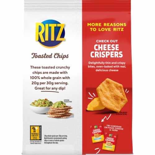 Ritz Multigrain Toasted Chips Perspective: back