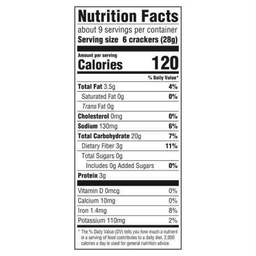 Triscuit Roasted Garlic Whole Grain Wheat Crackers Perspective: back