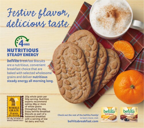belVita Limited Edition Gingerbread Breakfast Biscuits Perspective: back