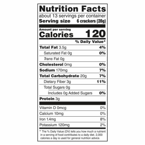 Triscuit Original Whole Grain Vegan Crackers Family Size Perspective: back