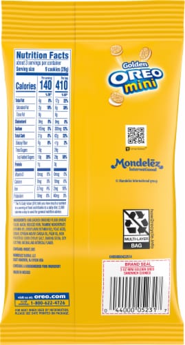 Oreo Golden Mini Big Bag 3 Oz Kroger