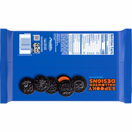 Oreo Limited Edition Spooky Halloween Chocolate Sandwich Cookies Perspective: back
