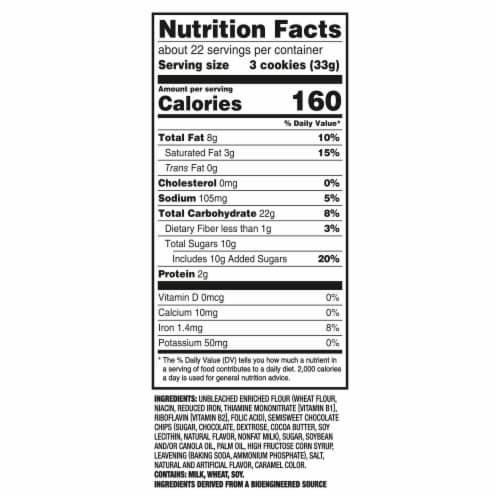 CHIPS AHOY! Original Chocolate Chip Cookies Party Size Perspective: back