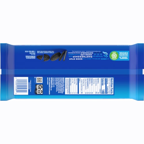 OREO Thins Chocolate Sandwich Cookies Family Size Perspective: back