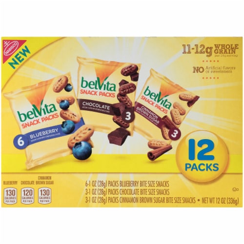 belVita Bites Breakfast Biscuits Snack Packs Perspective: back