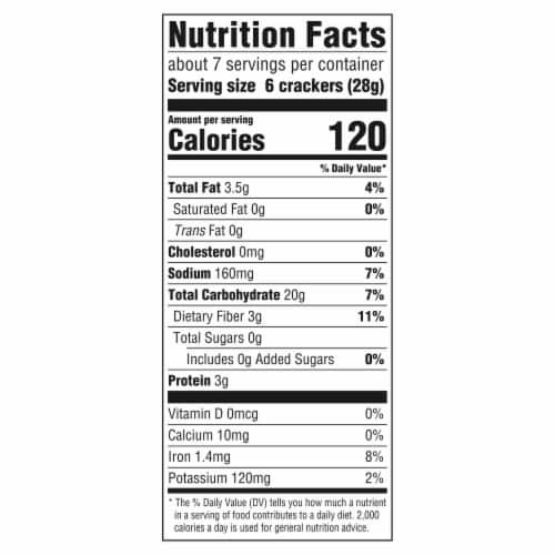 Triscuit Organic Original Whole Grain Vegan Crackers Perspective: back