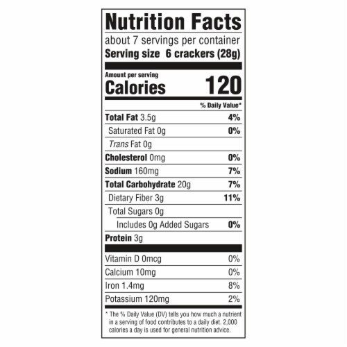 Triscuit Organic Original Whole Grain Vegan Crackers Perspective: back