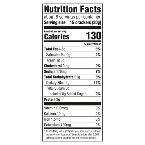 Triscuit Organic Thin Crisps Original Whole Grain Vegan Crackers Perspective: back