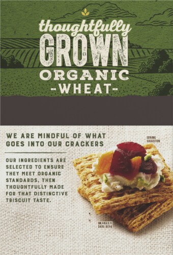 Triscuit Organic Cracked Pepper & Olive Oil Crackers Perspective: back