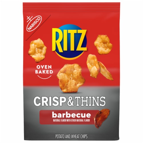 Ritz Crisp & Thins Barbecue Chips Perspective: back