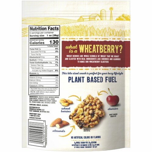 Triscuit Wheatberry Cherries & Almonds Clusters Perspective: back