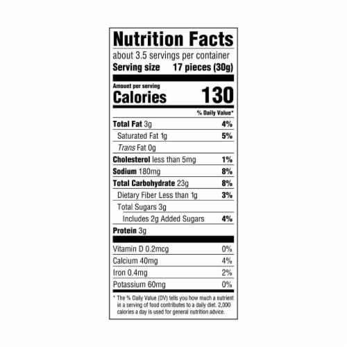 Good Thins Three Cheese Rice & Cheese Snacks Gluten Free Crackers Perspective: back