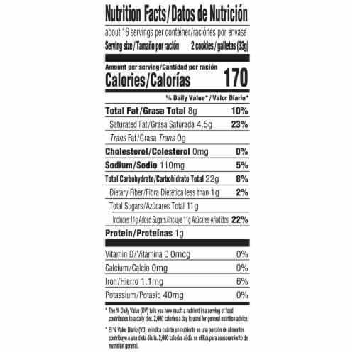 CHIPS AHOY! Candy Blasts Chocolate Chip Cookies Family Size Perspective: back