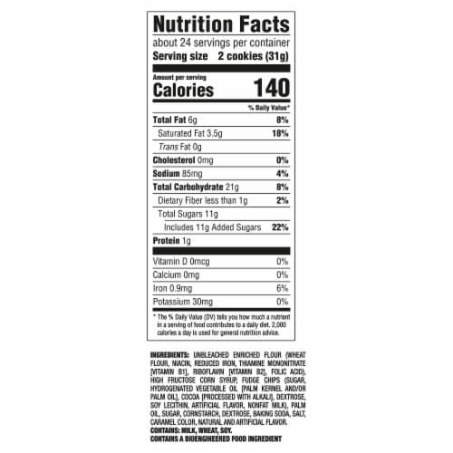 CHIPS AHOY! Chewy Chocolate Chip Cookies Party Size Perspective: back