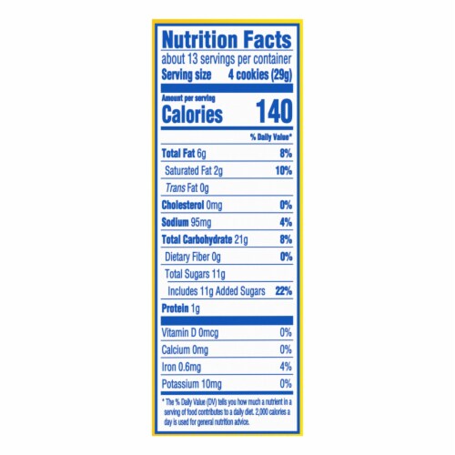 Oreo Thins Lemon Creme Sandwich Cookies Family Size Perspective: back