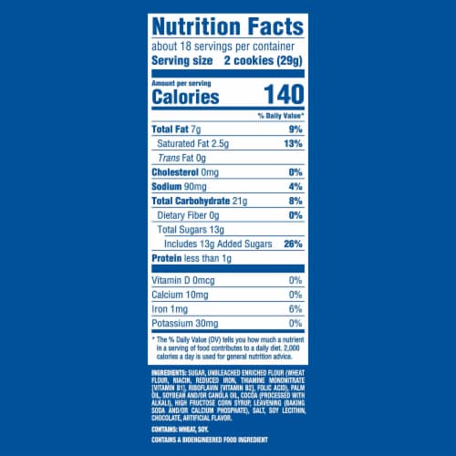 OREO Double Stuf Chocolate Sandwich Cookies Family Size Perspective: back