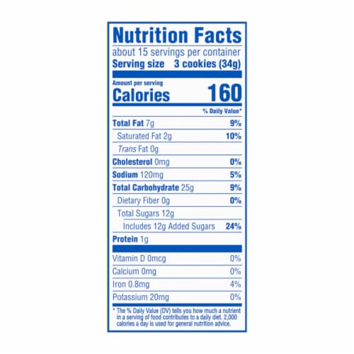 OREO Golden Sandwich Cookies Family Size Perspective: back