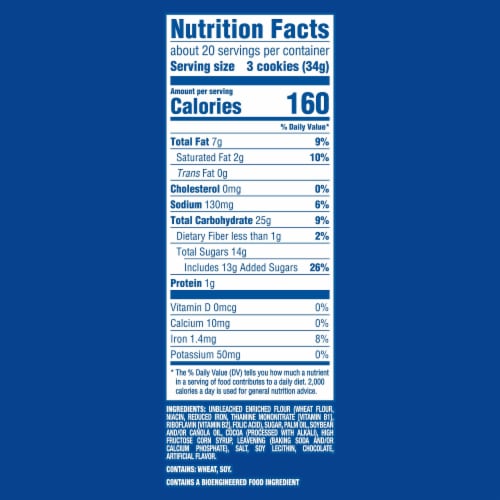 OREO Chocolate Sandwich Cookies Party Size Perspective: back