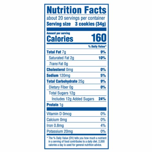 OREO Golden Sandwich Cookies Party Size Perspective: back