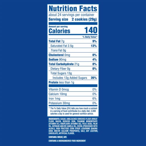 OREO Double Stuf Chocolate Sandwich Cookies Party Size Perspective: back
