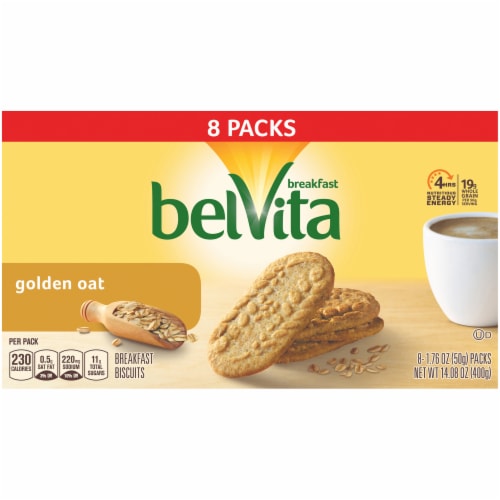 belVita Golden Oat Breakfast Biscuits Perspective: back