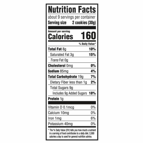 Chips Ahoy! Hershey'S Milk Chocolate Chip Cookies Perspective: back
