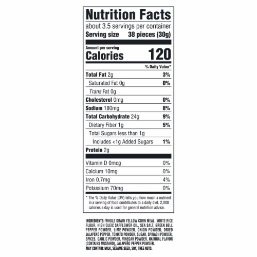 Good Thins Jalapeño & Lime Corn & Rice Snacks Gluten Free Crackers Snack Crackers Perspective: back