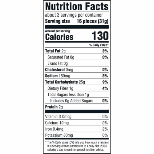 Good Thins Garden Veggie Rice Gluten Free Crackers Perspective: back