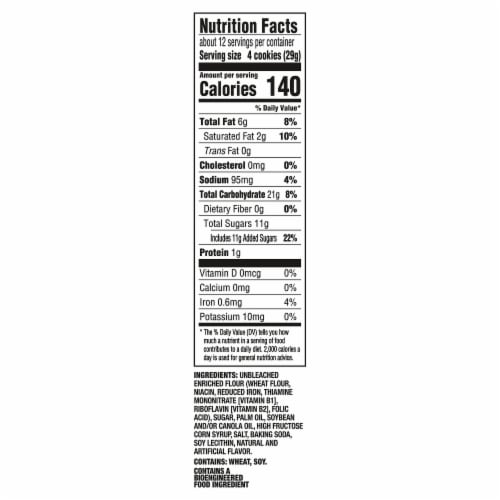 OREO Thins Golden Sandwich Cookies Family Size Perspective: back