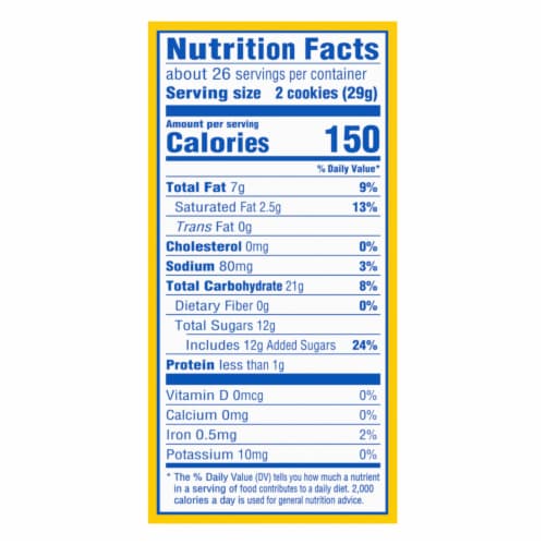 Oreo Lemon Creme Sandwich Cookies Party Size Perspective: back