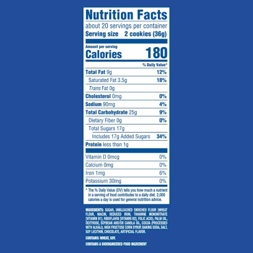 OREO Mega Stuf Chocolate Sandwich Cookies Party Size Perspective: back