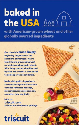 Triscuit Thin Crisps Applewood Barbecue Crackers Perspective: back