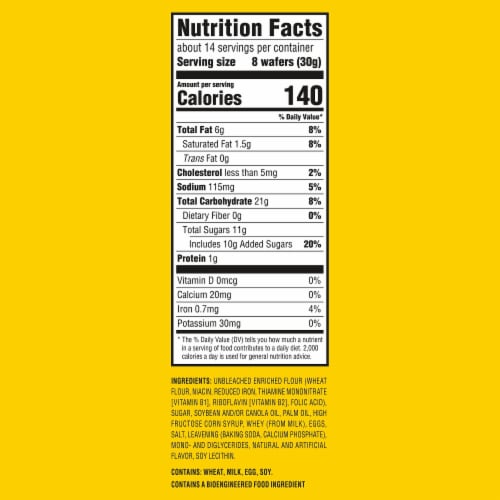 Nilla Wafers Cookies Family Size Perspective: back