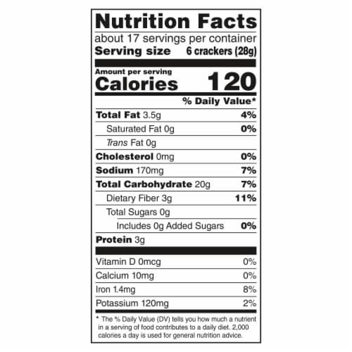 Triscuit Organic Original Whole Grain Wheat Vegan Crackers Perspective: back