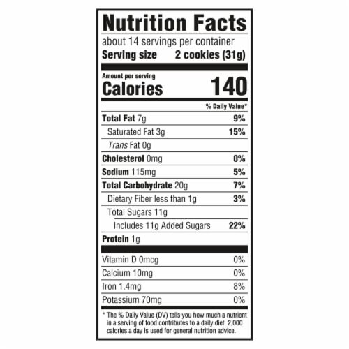 CHIPS AHOY! Chewy Chocolatey Hershey's Fudge Filled Soft Chocolate Chip Cookies Family Size Perspective: back