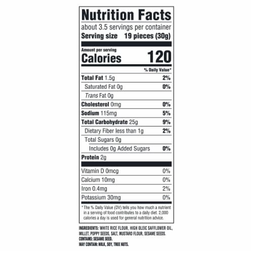 GOOD THINS Mixed Seed Rice Gluten Free Crackers Perspective: back