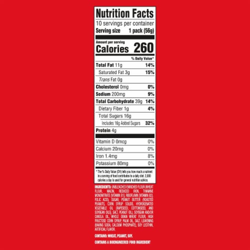 NUTTER BUTTER Peanut Butter Sandwich Cookies Multipack Perspective: back