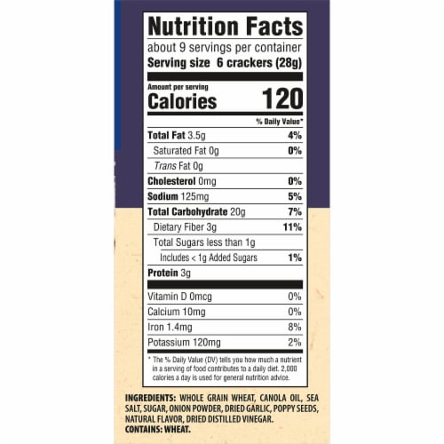 Triscuit Everything Whole Grain Wheat Crackers Perspective: back