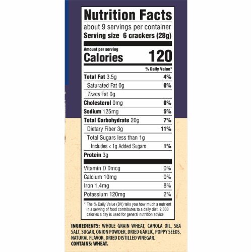 Triscuit Everything Whole Grain Wheat Crackers Perspective: back