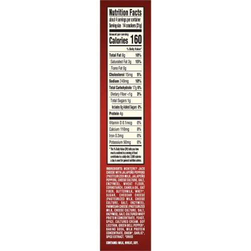 Sargento® Cheese Bakes Pepper Jack Crackers Perspective: back