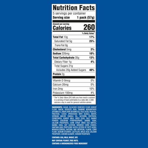 OREO Cakesters Double Chocolate Soft Snack Cakes Perspective: back
