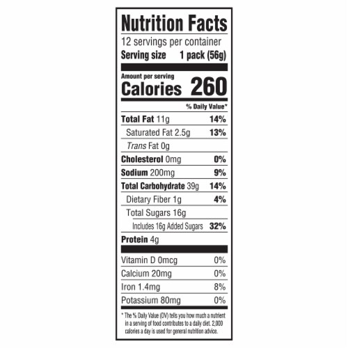 Nutter Butter Peanut Butter Sandwich Cookies Snack Packs Perspective: back