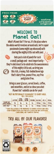 Planet Oat® Dairy Free Extra Creamy Original Oat Milk Perspective: back