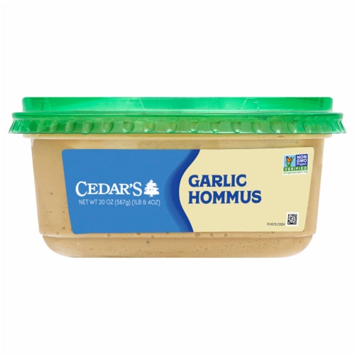 Cedar's Garlic Hommus 20 oz Perspective: back