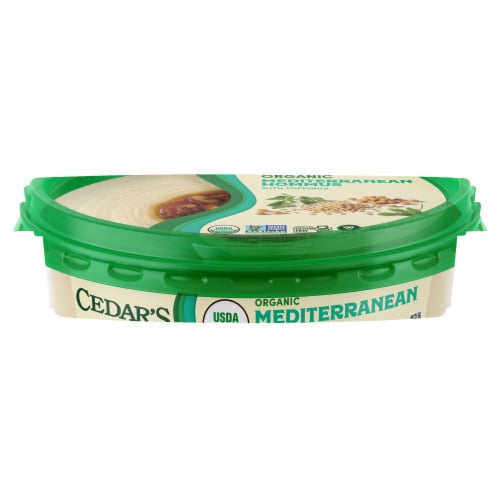 Cedar's Foods Topped Organic Mediterranean Hommus Perspective: back