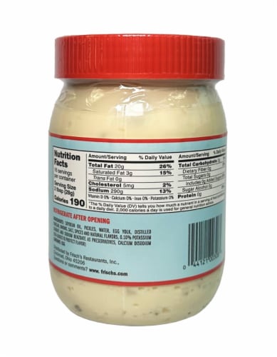 Frisch's® Original Tartar Sauce Perspective: back