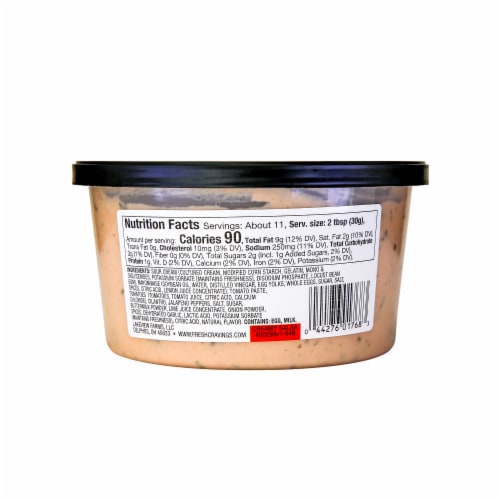 Fresh Cravings® Creamy Salsa Veggie Dip Perspective: back